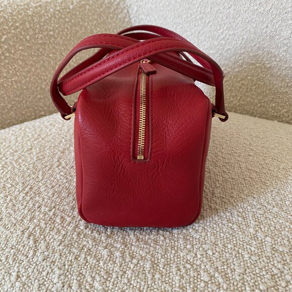NWT J.Crew Delphine shoulder bag in leather 'Radiant Ruby' - Picture 4 of 16